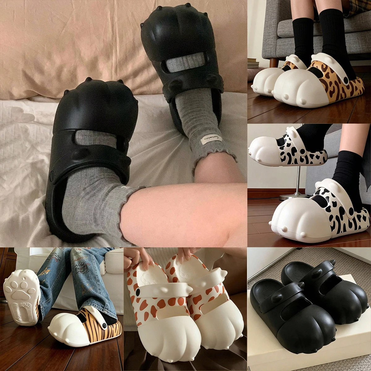 Water Shoes - Letnie, modne klapki na platformie dla